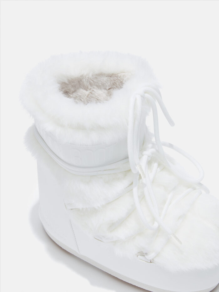 MOON BOOT Icon Low Fur White - immagine 3