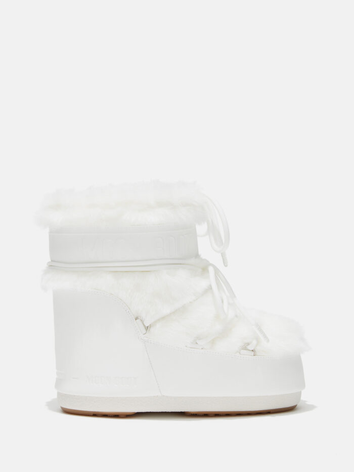 MOON BOOT Icon Low Fur White