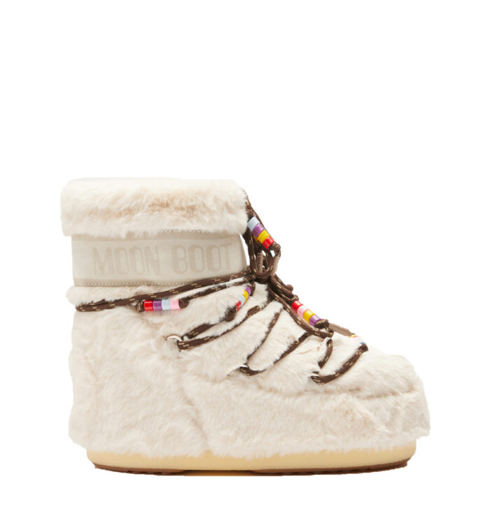 MOON BOOT Icon Low Fur Beads