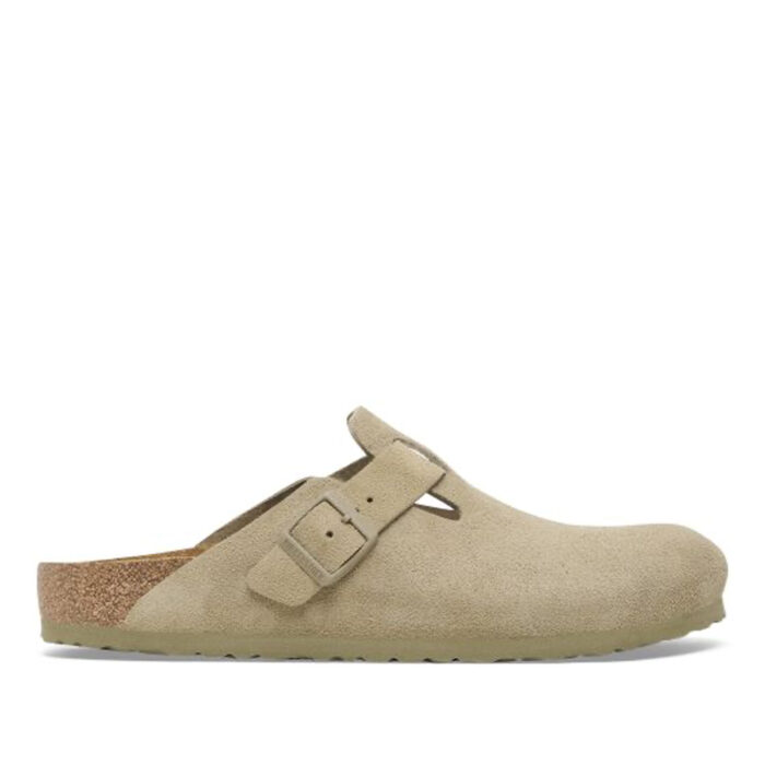 BIRKENSTOCK Boston Suede Faded Khaki