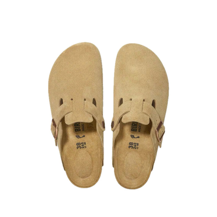 BIRKENSTOCK Boston Suede Latte Cream - immagine 2