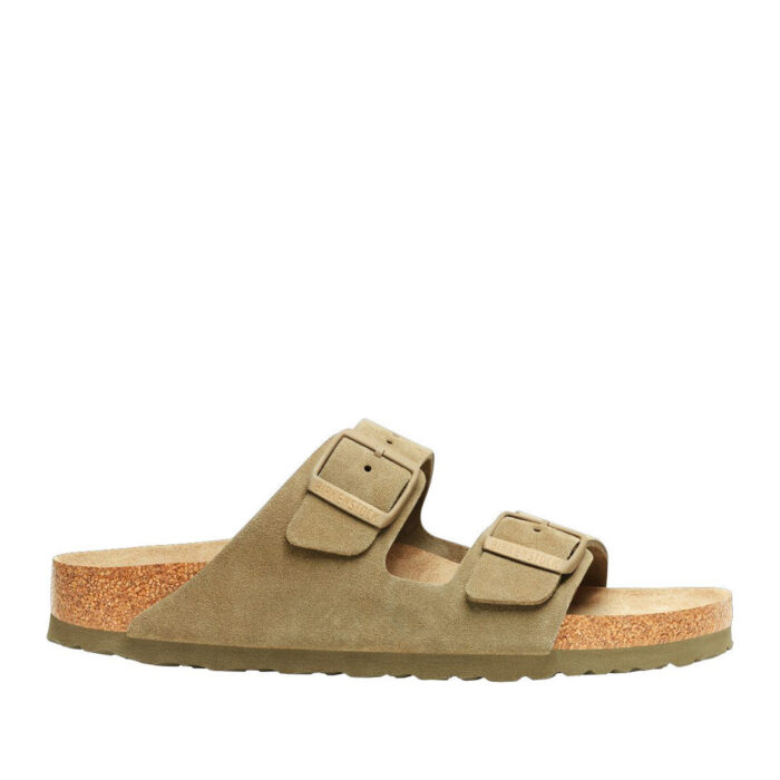 BIRKENSTOCK Arizona Suede Faded Khaki
