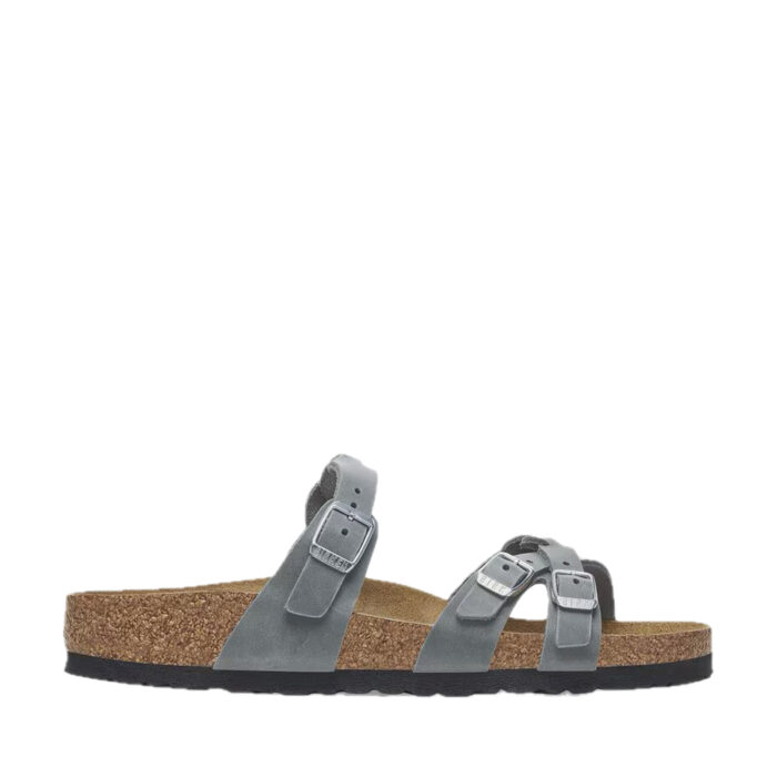 BIRKENSTOCK Franca Braided Oiled Basalt Gray