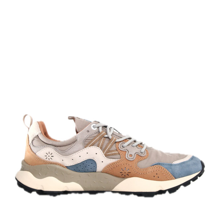 FLOWER Dark Gray Beige Ripstop