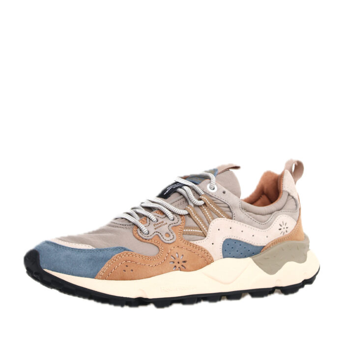 FLOWER Dark Gray Beige Ripstop - immagine 2